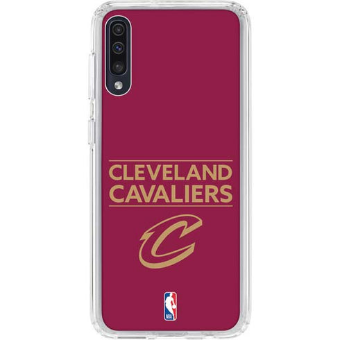 NBA Cleveland Cavaliers Standard - Maroon Galaxy A50 Clear Case